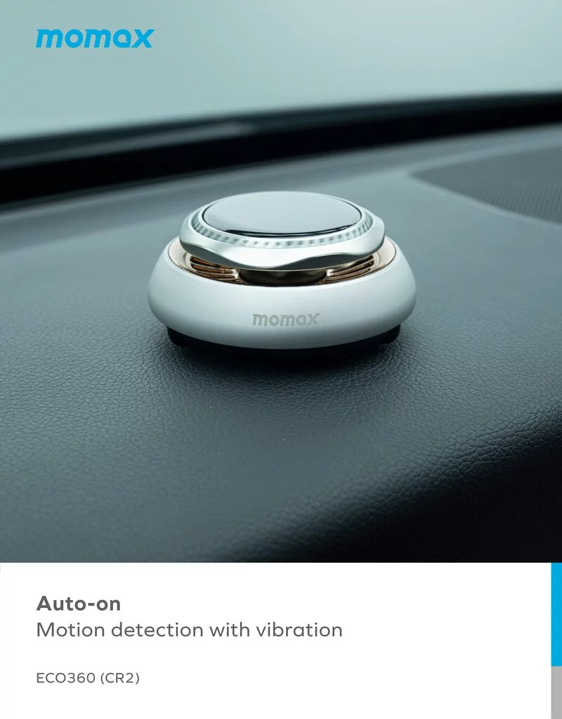 Momax ECO360 Solar Car Aroma Diffuser (Silver) CAVARATY